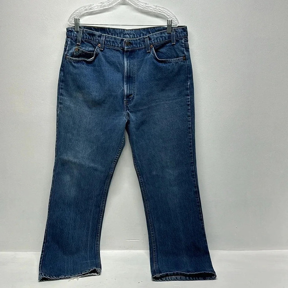 Levis Saddleman Denim Blue Jeans Orange Tab 20517-0217 Vintage USA Size 40 x 32 - Picture 1 of 13